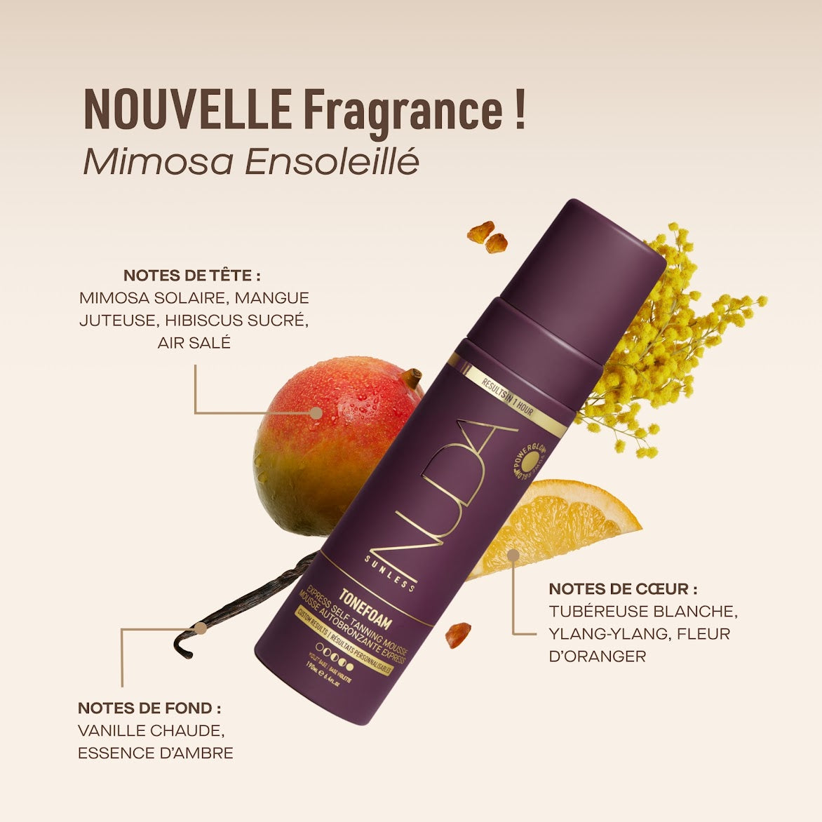 Mousse autobronzante correctrice de teinte | VIOLETTE