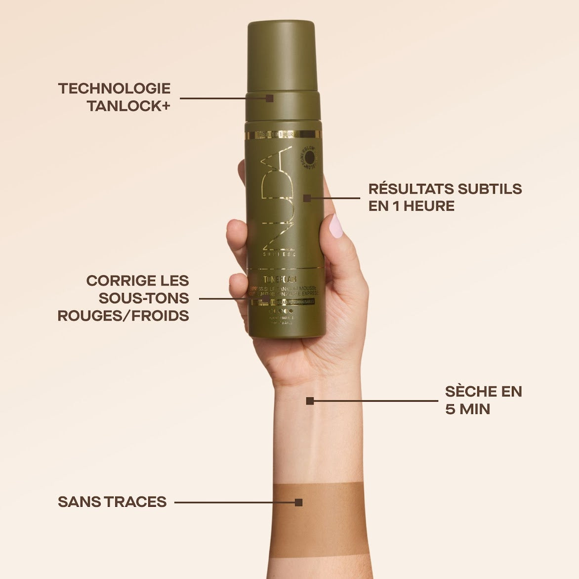 Mousse autobronzante correctrice de teinte | OLIVE