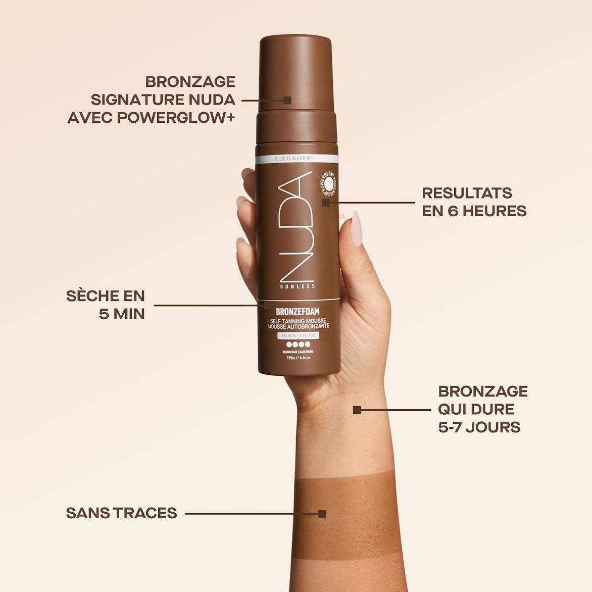 Mousse autobronzante | TRÈS FONCÉE